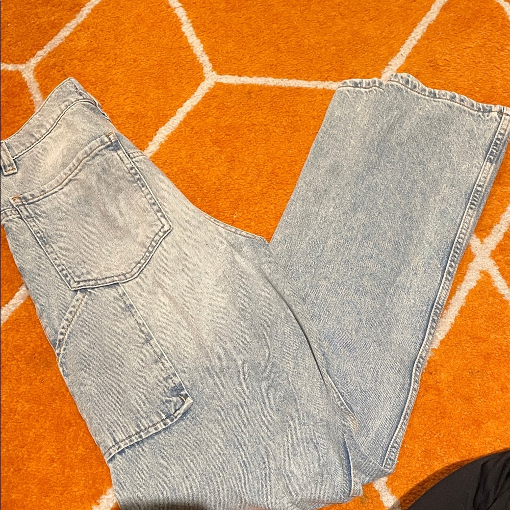 We The Free Light Blue Straight Leg Jeans